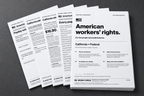 Work Force print-at-home PDF fanned pages on a cool charcoal background.
